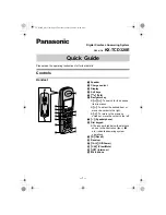 Panasonic KX-TCD320E Quick Manual preview