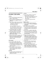 Предварительный просмотр 7 страницы Panasonic KX-TCD320FX Operating Instructions Manual