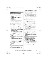 Preview for 45 page of Panasonic KX-TCD340E Operating Instructions Manual