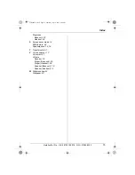 Preview for 75 page of Panasonic KX-TCD340E Operating Instructions Manual