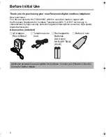 Preview for 2 page of Panasonic KX-TCD400 Operating Instructions Manual