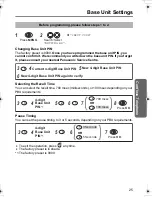 Preview for 25 page of Panasonic KX-TCD400AL Operating Instructions Manual