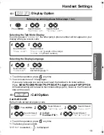 Предварительный просмотр 19 страницы Panasonic KX-TCD400NZ Operating Instructions Manual