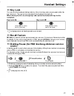 Предварительный просмотр 21 страницы Panasonic KX-TCD400NZ Operating Instructions Manual