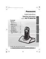 Preview for 1 page of Panasonic KX-TCD400TW Operating Instructions Manual