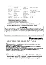 Предварительный просмотр 2 страницы Panasonic KX-TCD410ALM Service Manual