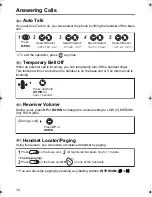 Preview for 14 page of Panasonic KX-TCD410NZ Operating Instructions Manual