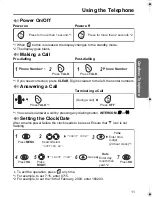 Preview for 11 page of Panasonic KX-TCD420AL Operating Instructions Manual