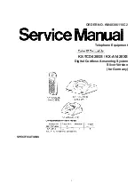 Panasonic KX-TCD420GS Service Manual предпросмотр