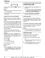 Preview for 10 page of Panasonic KX-TCD430E Operating Instructions Manual