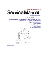 Panasonic KX-TCD430FXB Service Manual preview