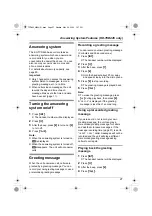 Preview for 27 page of Panasonic KX-TCD440AL Operating Instructions Manual