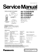 Preview for 1 page of Panasonic KX-TCD450 Series Service Manual