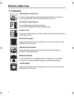 Preview for 2 page of Panasonic KX-TCD500AL Operating Instructions Manual