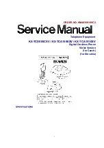 Preview for 1 page of Panasonic KX-TCD505CXV Service Manual