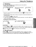 Preview for 17 page of Panasonic KX-TCD505E Operating Instructions Manual