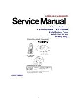 Panasonic KX-TCD505HKM Service Manual preview