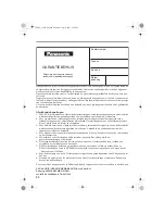 Предварительный просмотр 86 страницы Panasonic KX-TCD505NL Operating Instructions Manual