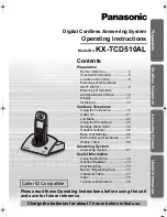 Panasonic KX-TCD510AL Operating Instructions Manual preview