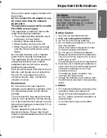 Preview for 5 page of Panasonic KX-TCD510NZ Operating Instructions Manual