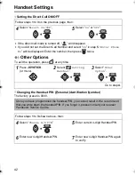 Preview for 42 page of Panasonic KX-TCD510NZ Operating Instructions Manual