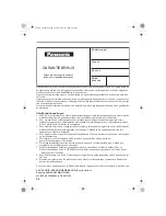 Preview for 100 page of Panasonic KX-TCD515NL Operating Instructions Manual