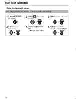 Preview for 72 page of Panasonic KX-TCD535 Operating Instructions Manual