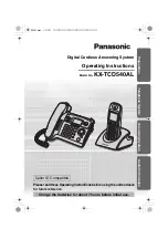 Panasonic KX-TCD540AL Operating Instructions Manual предпросмотр