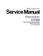 Preview for 1 page of Panasonic KX-TCD540NZM Service Manual