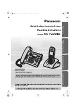 Предварительный просмотр 1 страницы Panasonic KX-TCD545E Operating Instructions Manual