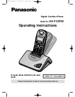 Preview for 1 page of Panasonic KX-TCD700 Operating Instructions Manual