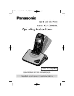 Preview for 1 page of Panasonic KX-TCD700AL Operating Instructions Manual