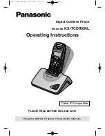 Panasonic KX-TCD700NL Operating Instructions Manual preview