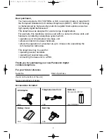 Предварительный просмотр 2 страницы Panasonic KX-TCD700NL Operating Instructions Manual