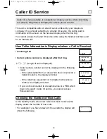 Предварительный просмотр 19 страницы Panasonic KX-TCD700NL Operating Instructions Manual