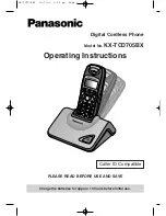 Panasonic KX-TCD705BX Operating Instructions Manual preview