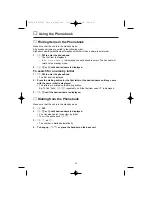 Preview for 22 page of Panasonic KX-TCD705NL Operating Instructions Manual