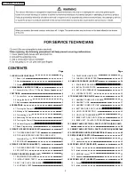 Предварительный просмотр 2 страницы Panasonic KX-TCD705RUM Service Manual