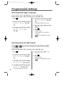 Предварительный просмотр 18 страницы Panasonic KX-TCD706SLS Operating Instructions Manual