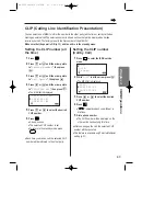 Предварительный просмотр 65 страницы Panasonic KX-TCD706SLS Operating Instructions Manual