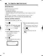 Preview for 62 page of Panasonic KX-TCD715ALM Operating Instructions Manual