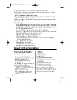 Preview for 2 page of Panasonic KX-TCD715EM Operating Instructions Manual