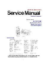 Preview for 1 page of Panasonic KX-TCD715EM Service Manual