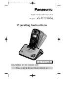 Panasonic KX-TCD725EM Operating Instructions Manual preview