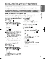 Preview for 17 page of Panasonic KX-TCD735ALM Operating Instructions Manual