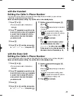 Preview for 29 page of Panasonic KX-TCD735ALM Operating Instructions Manual