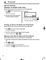 Preview for 42 page of Panasonic KX-TCD735ALM Operating Instructions Manual