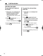 Preview for 74 page of Panasonic KX-TCD735ALM Operating Instructions Manual