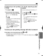 Preview for 79 page of Panasonic KX-TCD735ALM Operating Instructions Manual