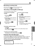 Preview for 87 page of Panasonic KX-TCD735ALM Operating Instructions Manual